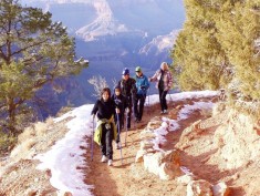 Nordic Walking The Grand Canyon With One-Piece Poles From SWIX And EXEL Proved Far Superior To Cheap/Flimsy Collapsible Poles.